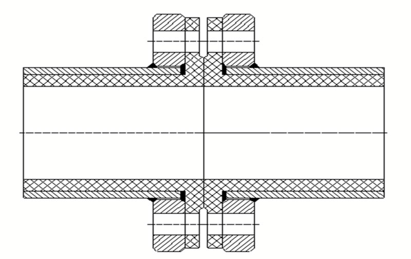 UHMWPE Lined Steel Pipe